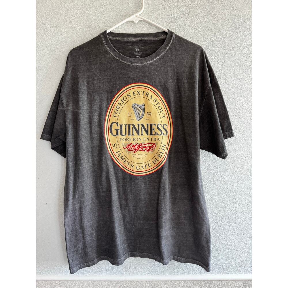 Guinness Logo Heather Gray Short Sleeve Men’s T-shirt